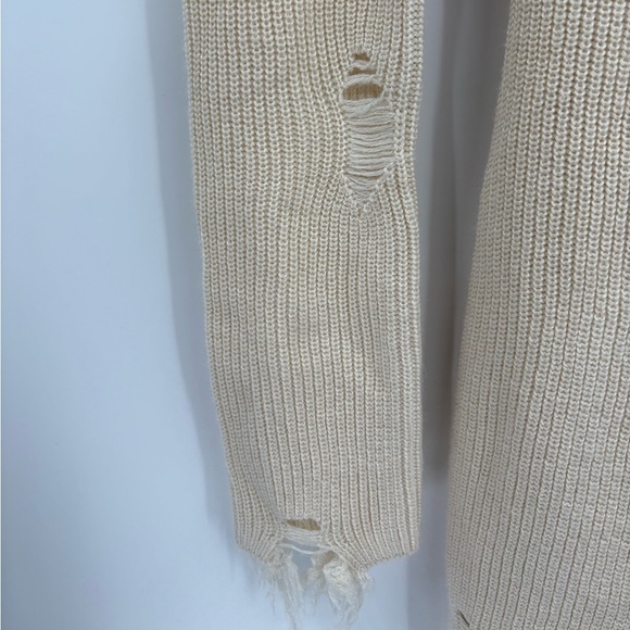 Revolve lovers + friends Keeney wool blend crochet knit distress Dress size xxs - Picture 9 of 15